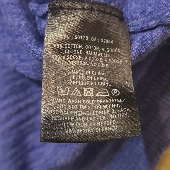 Anthropologie Moth Doman Sleeve Tunic Sweater Blue L - Picture 9 of 9